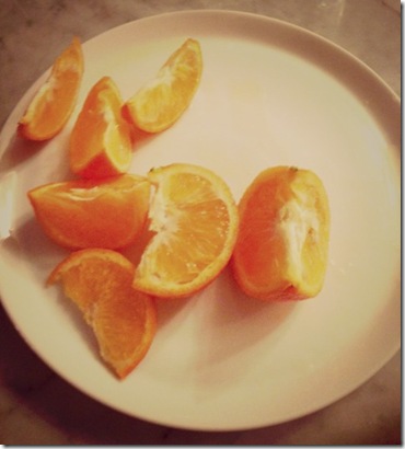 monday dinner orange